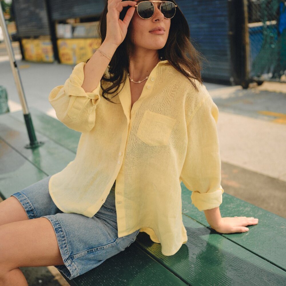 Nelle Atelier - Petite Linen Button Down